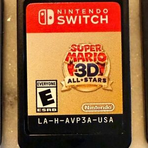Nintendo Switch Super Mario 3D All-Stars Cartridge - Red and Gold